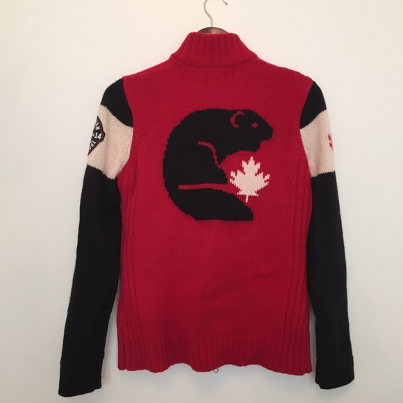 🛑 SOLD! CANADA OLYMPIC WOOL CARDIGAN SWEATER - Picture 13 of 13